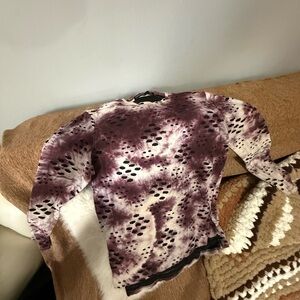 Tie-Dye Distressed Sweatshirt